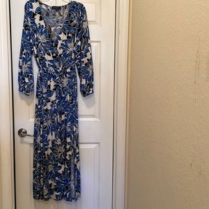 Floral wrap dress